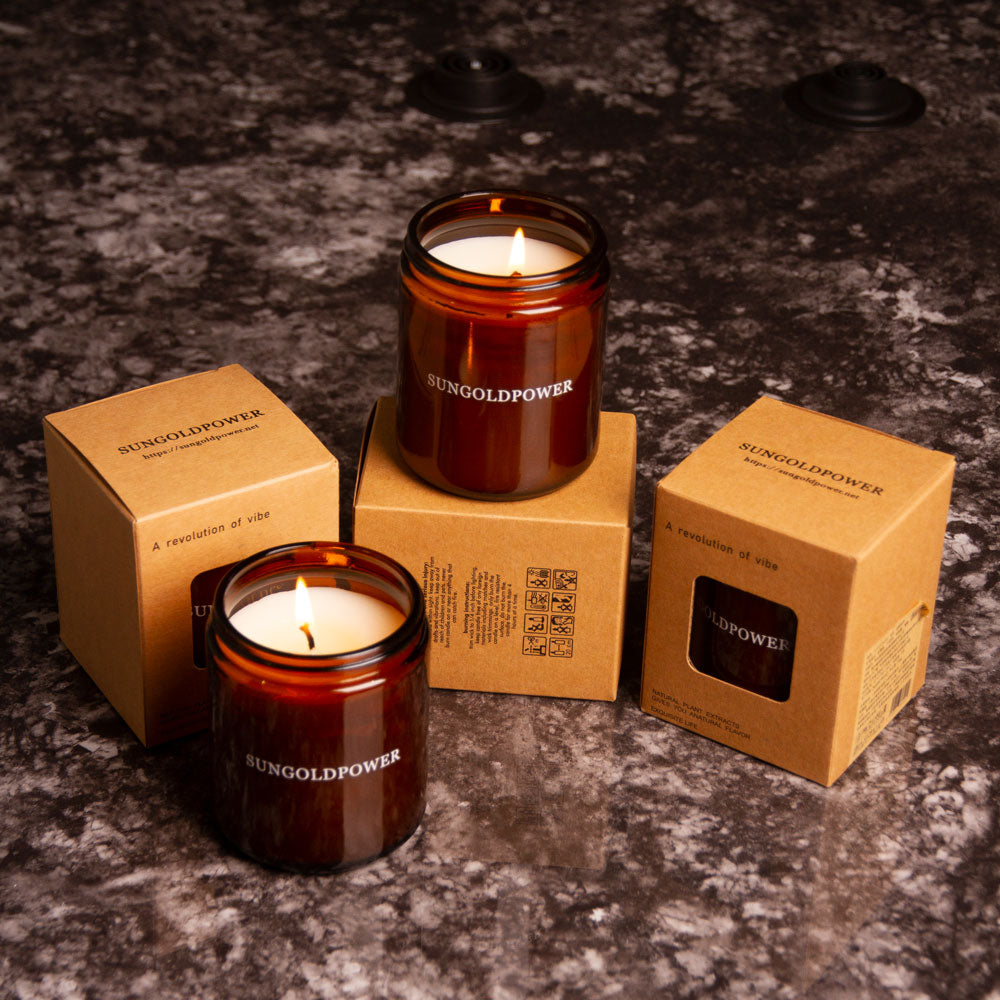 Lavender Fragrance Aromatherapy Scented Candle Smokeless 185g