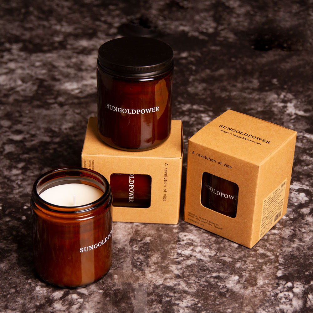 Lavender Fragrance Aromatherapy Scented Candle Smokeless 185g