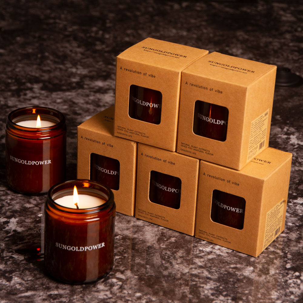 Lavender Fragrance Aromatherapy Scented Candle Smokeless 185g