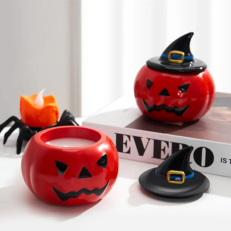 Halloween Party Decorations Pumpkin Candle Lavender Fragrance Scented Candle
