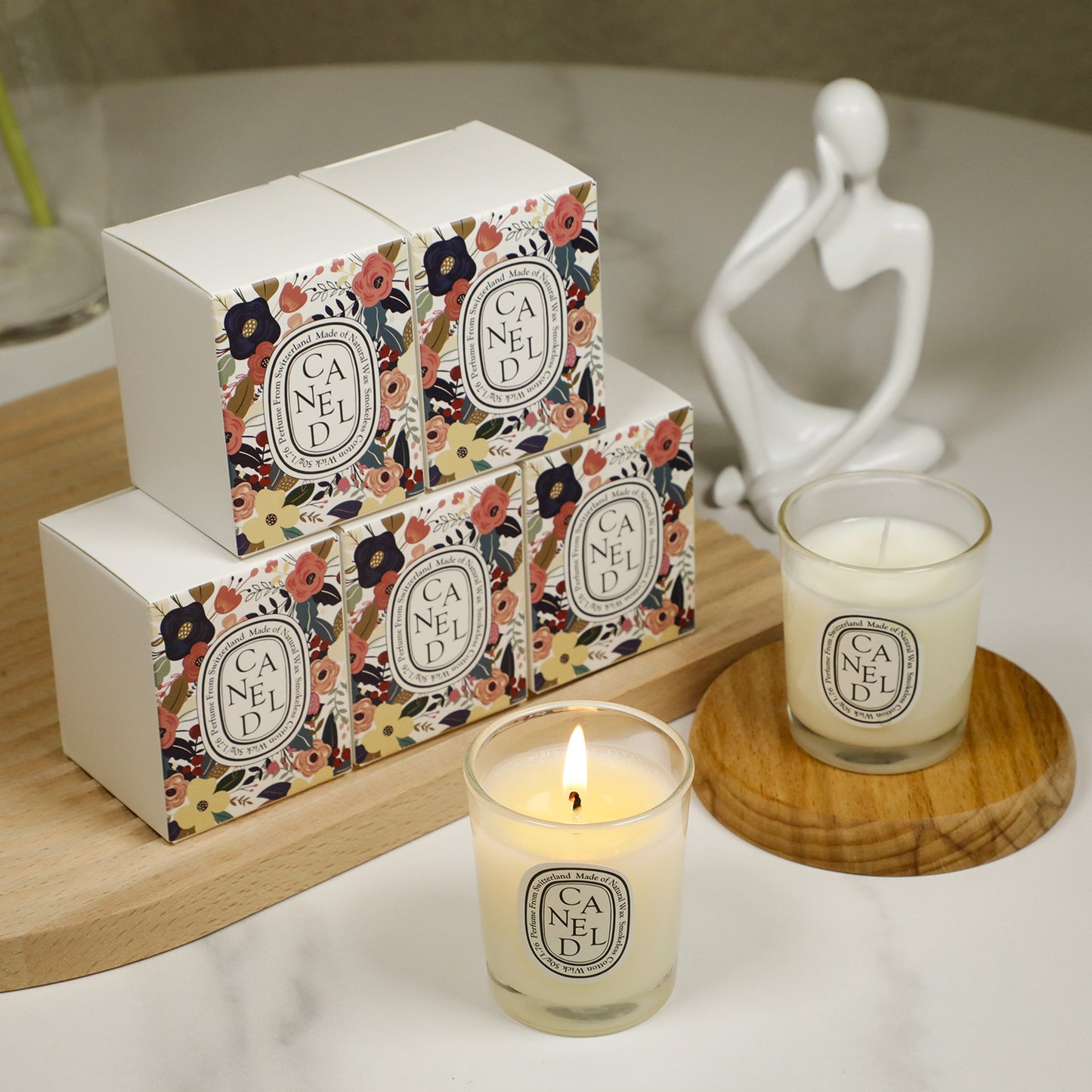 Soy Scented Candle in Glass Jar 50g