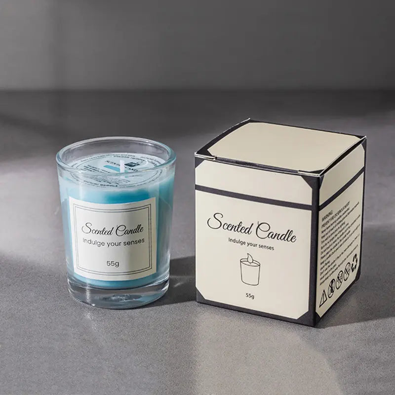 Fragrance Mini Long Lasting Soy Wax Scented Candles Smokeless Aroma Candle 55G