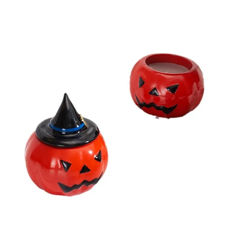 Halloween Party Decorations Pumpkin Candle Lavender Fragrance Scented Candle