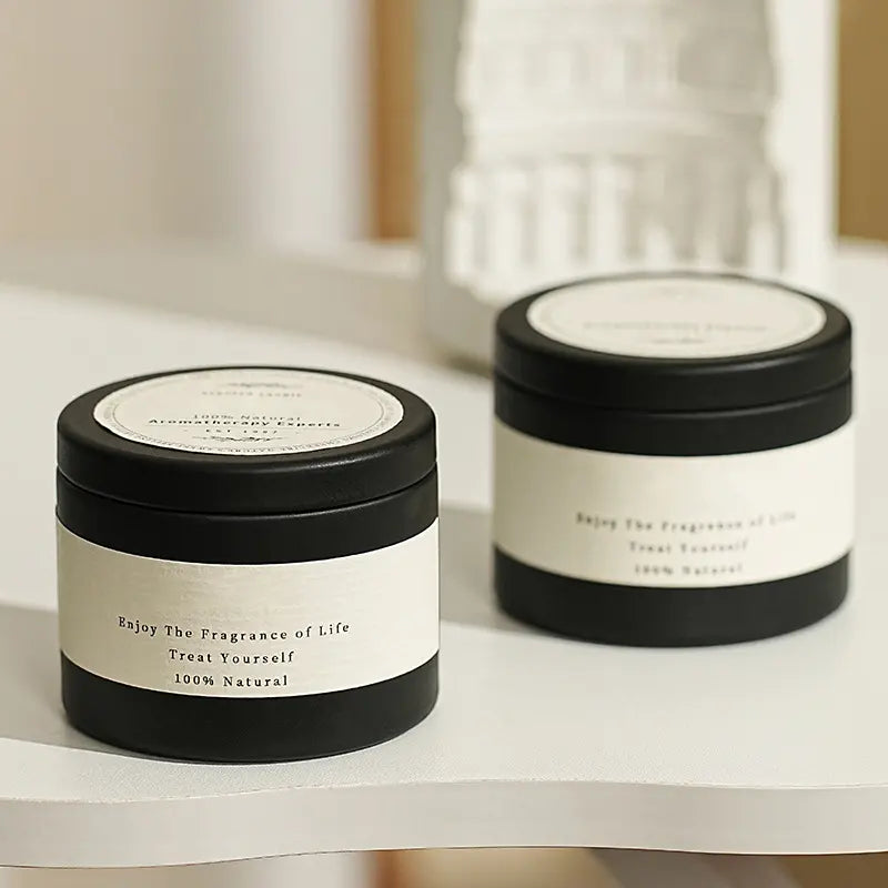 Scented Tin Candles With Lid Soy Wax Tin Candles For Gift